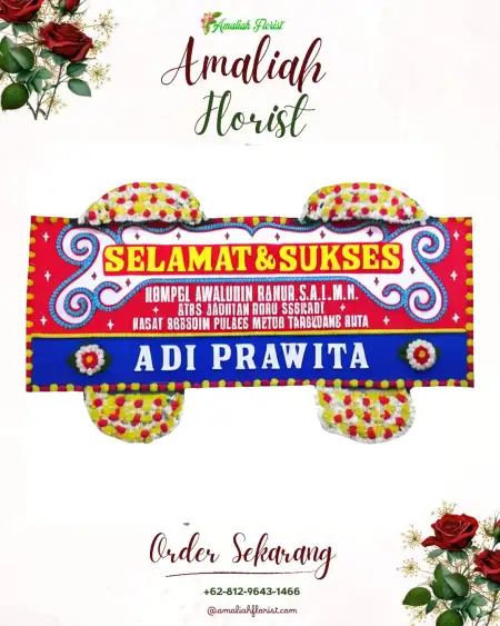 Papan Bunga Ucapan Selamat Simpen Kaler