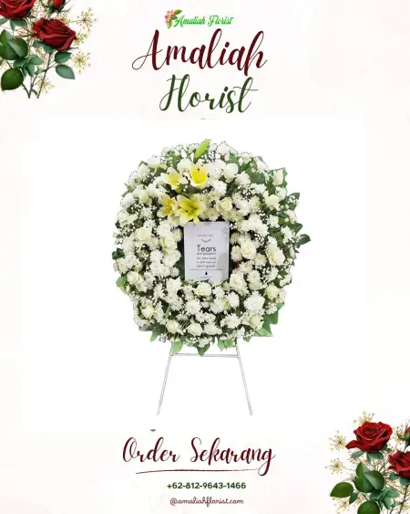 Krans Bunga Duka Simpen Kaler